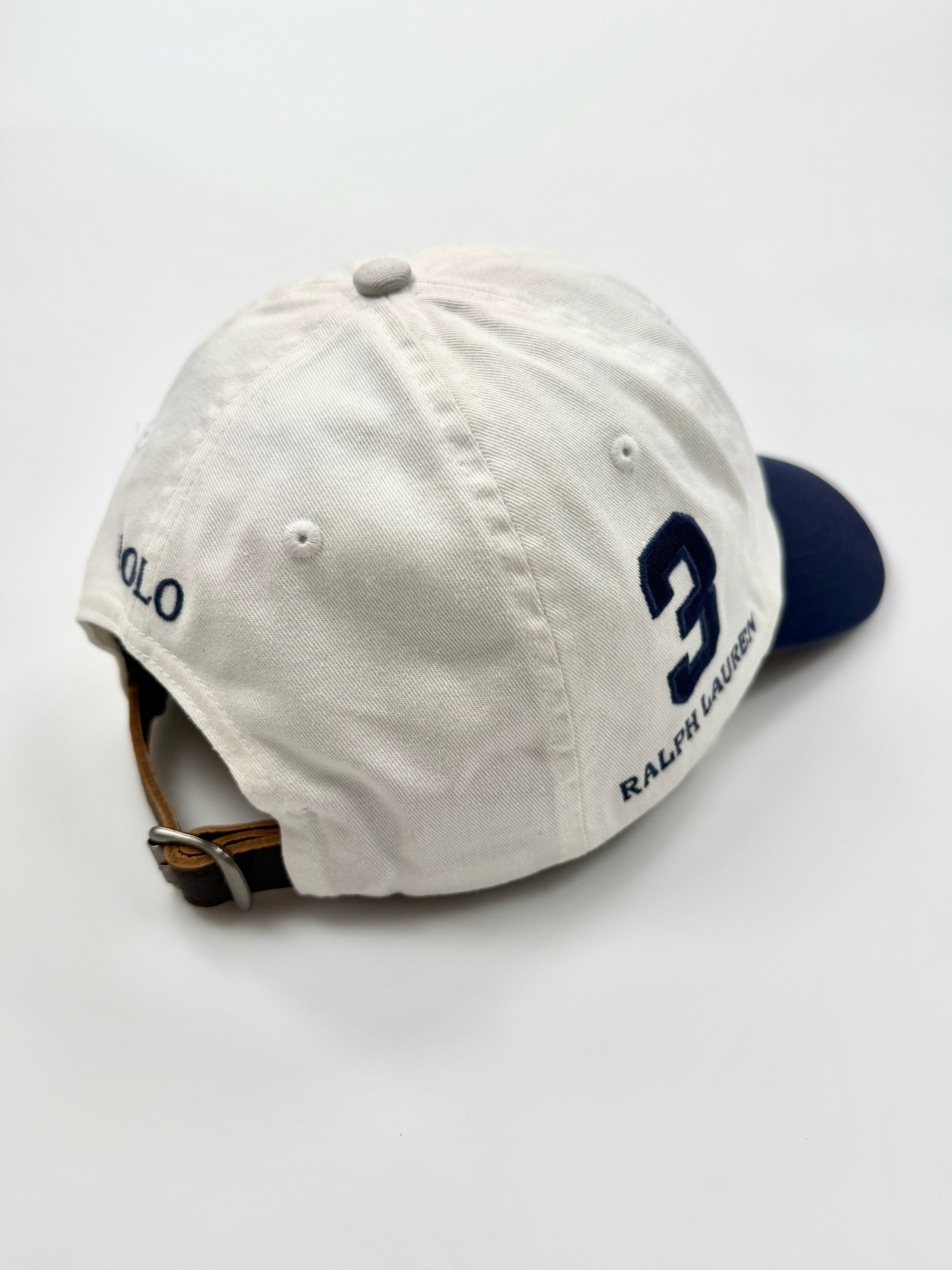 Polo Ralph Lauren Big Pony 20th Anniversary White Hat Side 
