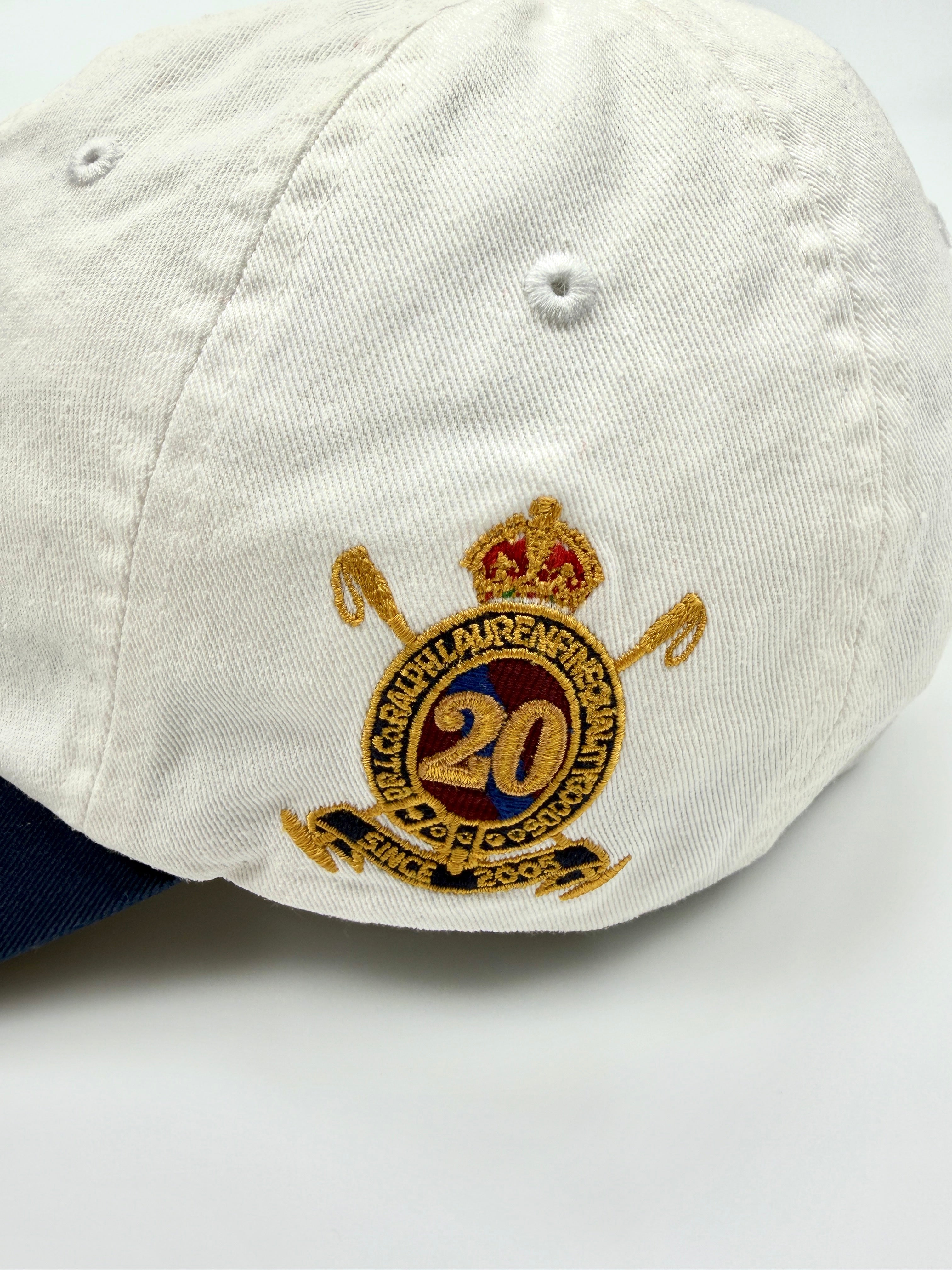 Polo Ralph Lauren Big Pony 20th Anniversary White Hat Side 