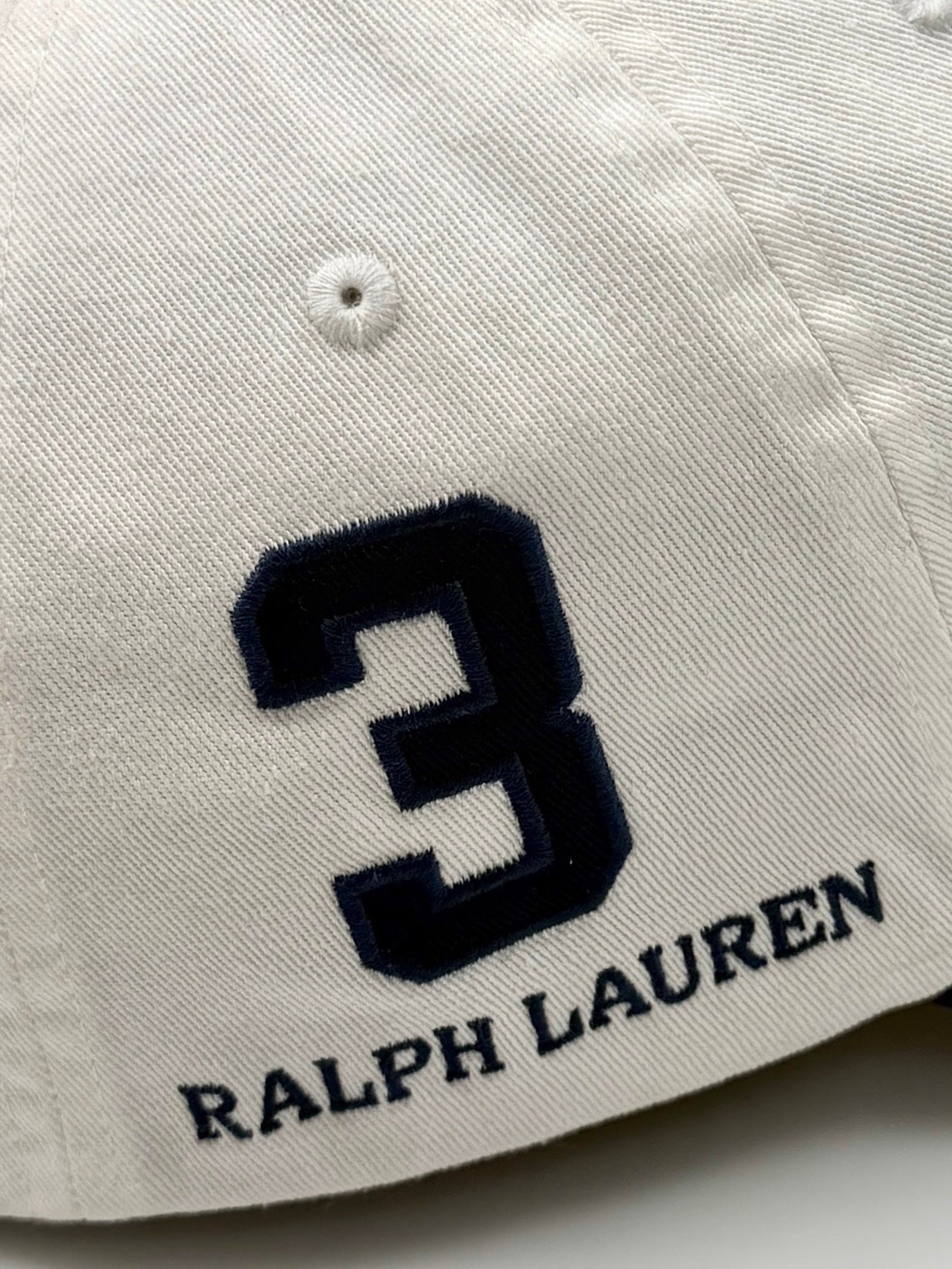 Polo Ralph Lauren Big Pony 20th Anniversary White Hat Side 