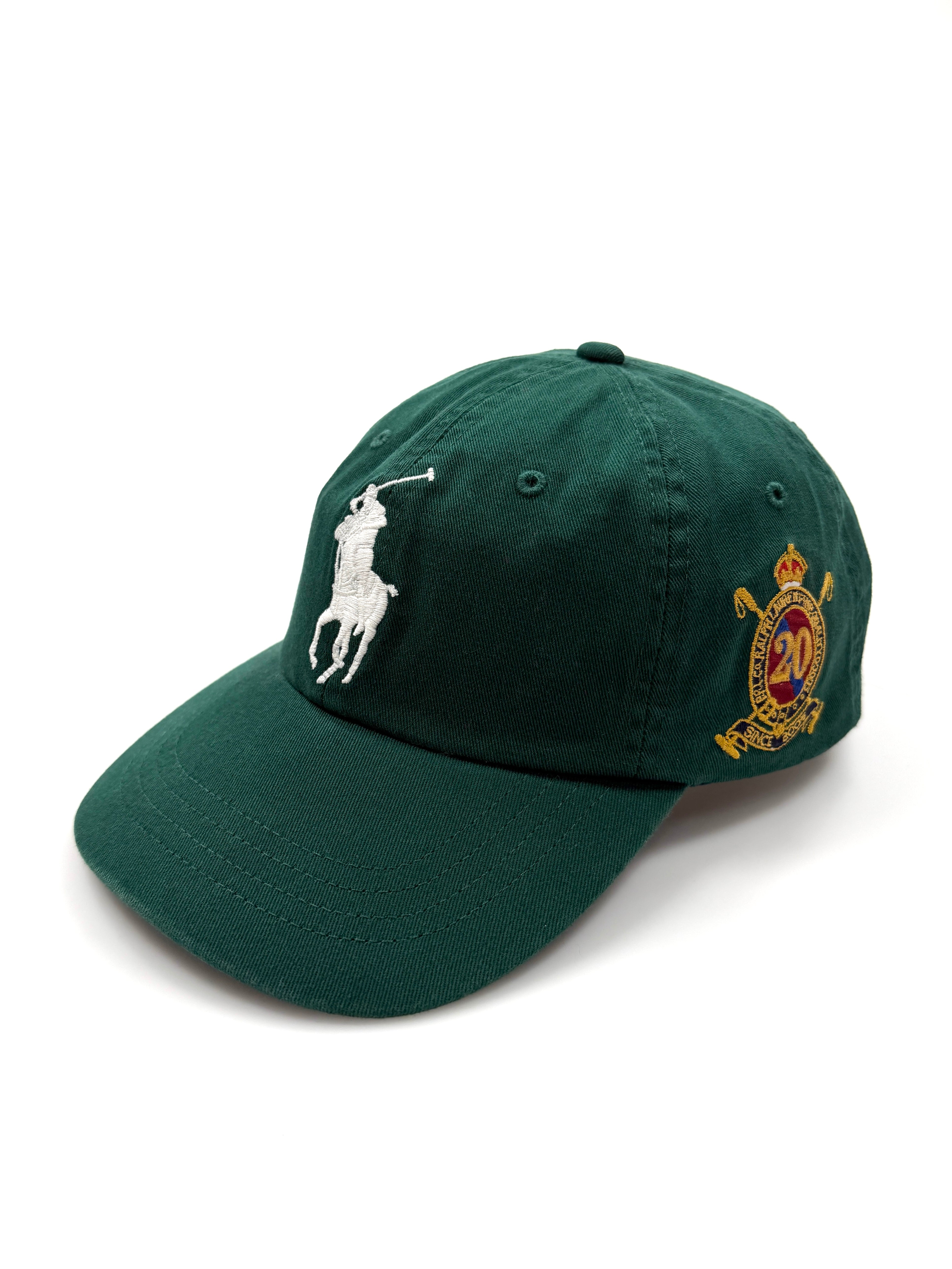 Polo Ralph Lauren Big Pony 20th Anniversary Hunter Green Hat Side "SQ" 3 Ralph Lauren - Flashy Deals Store