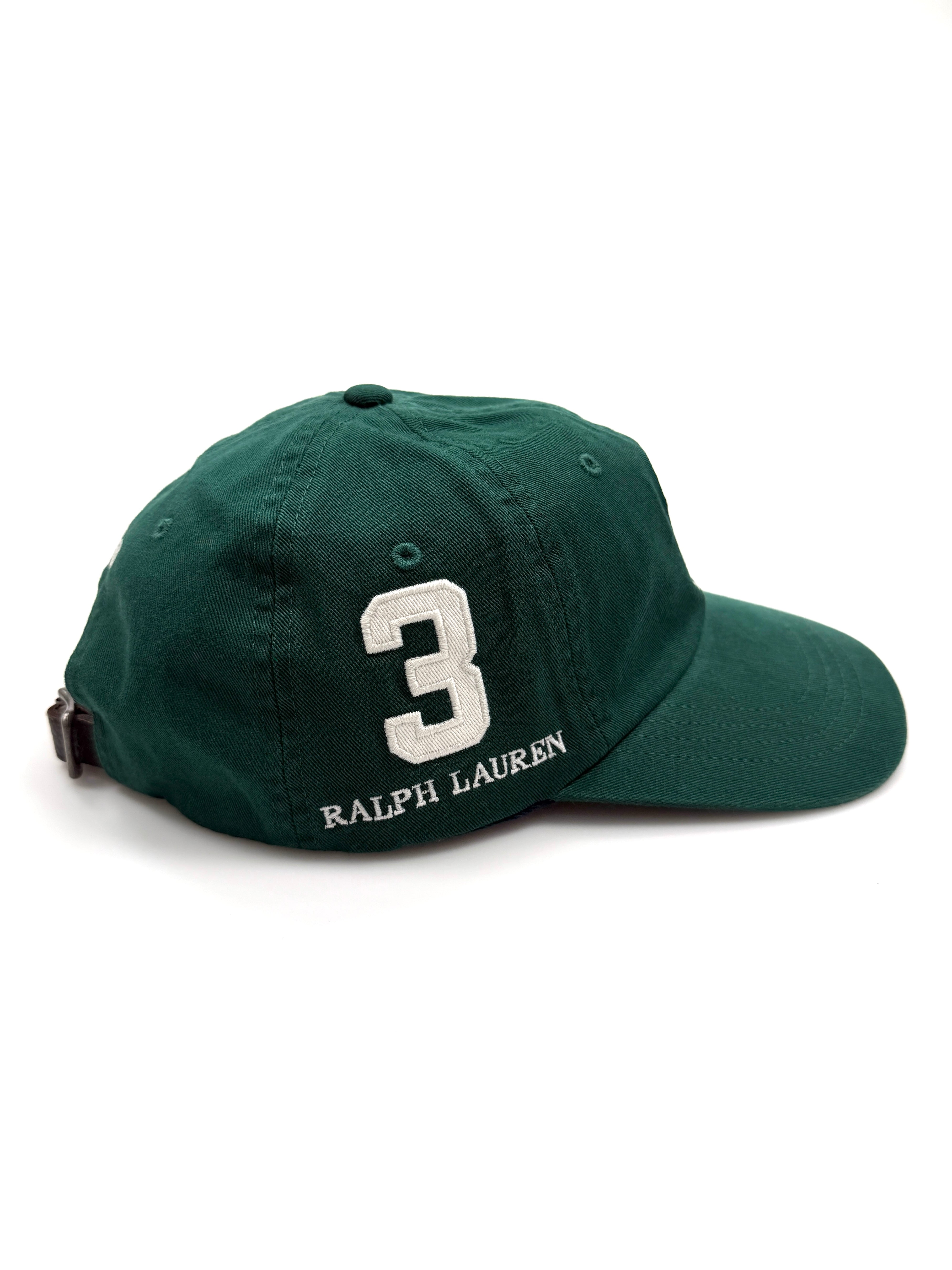 Polo Ralph Lauren Big Pony 20th Anniversary Hunter Green Hat Side "SQ" 3 Ralph Lauren - Flashy Deals Store