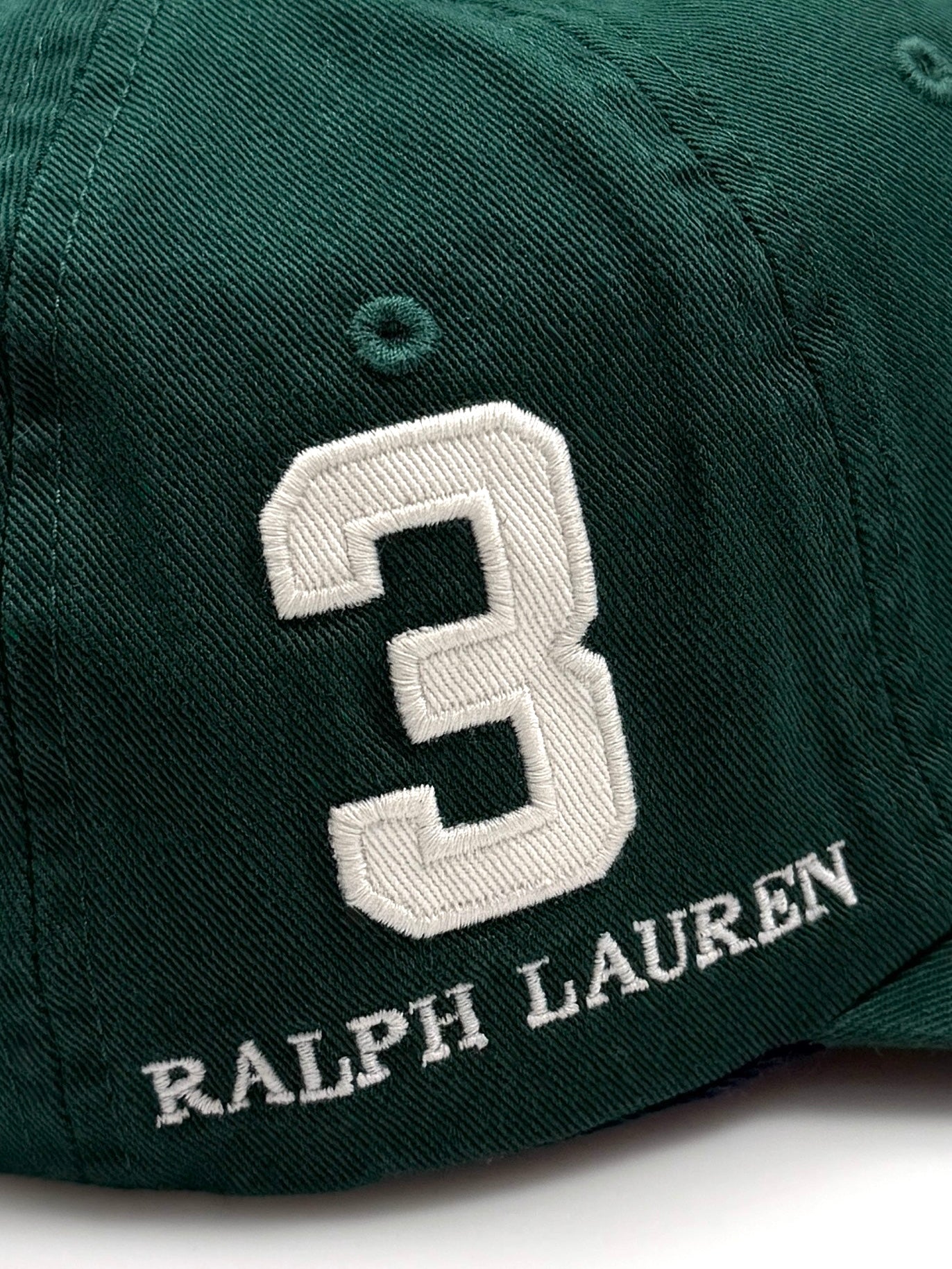 Polo Ralph Lauren Big Pony 20th Anniversary Hunter Green Hat Side "SQ" 3 Ralph Lauren - Flashy Deals Store