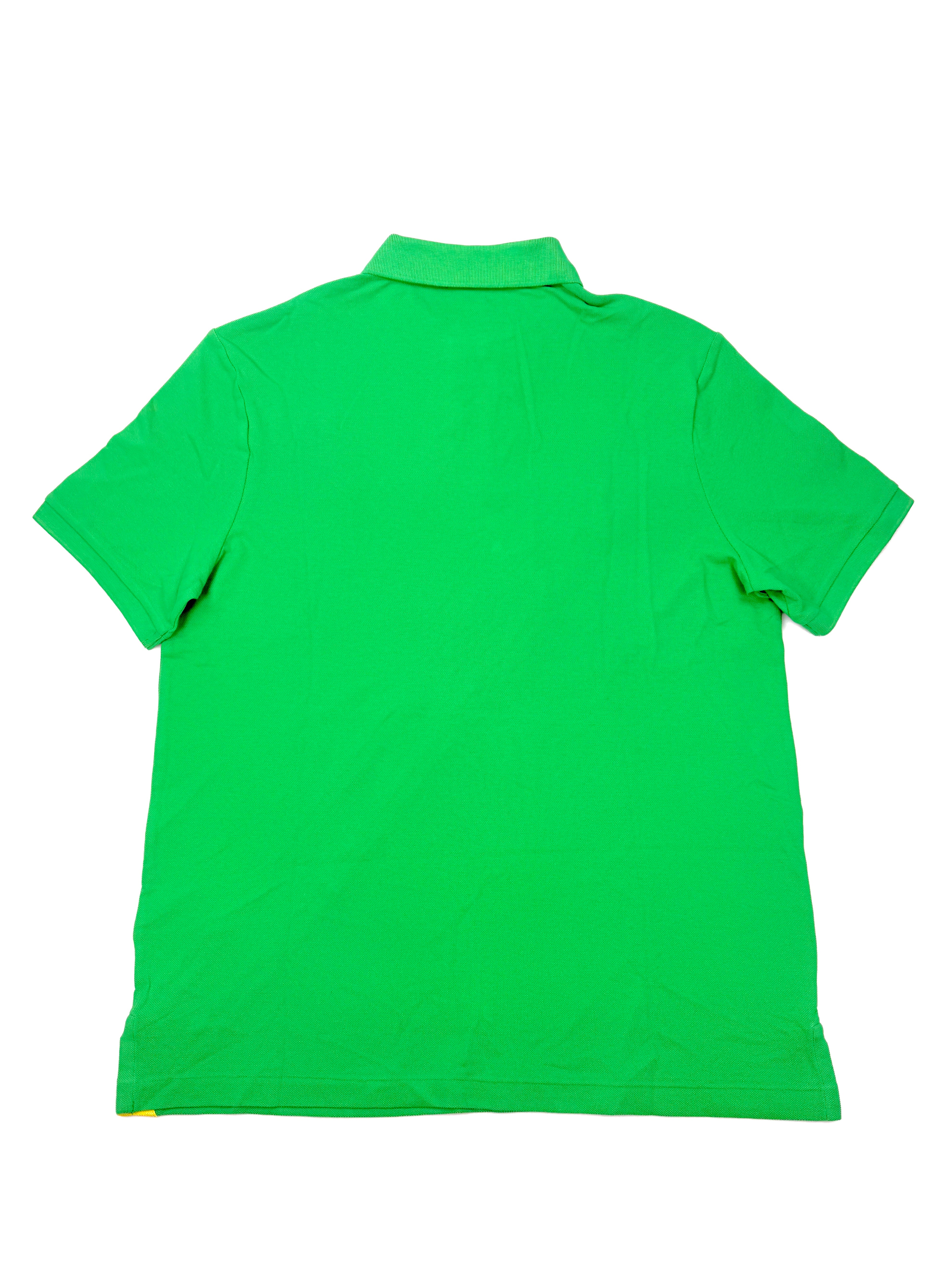 Polo Ralph Lauren Big Pony "SQ" 3 Classic Fit Green Mesh Polo Shirt - Flashy Deals Store