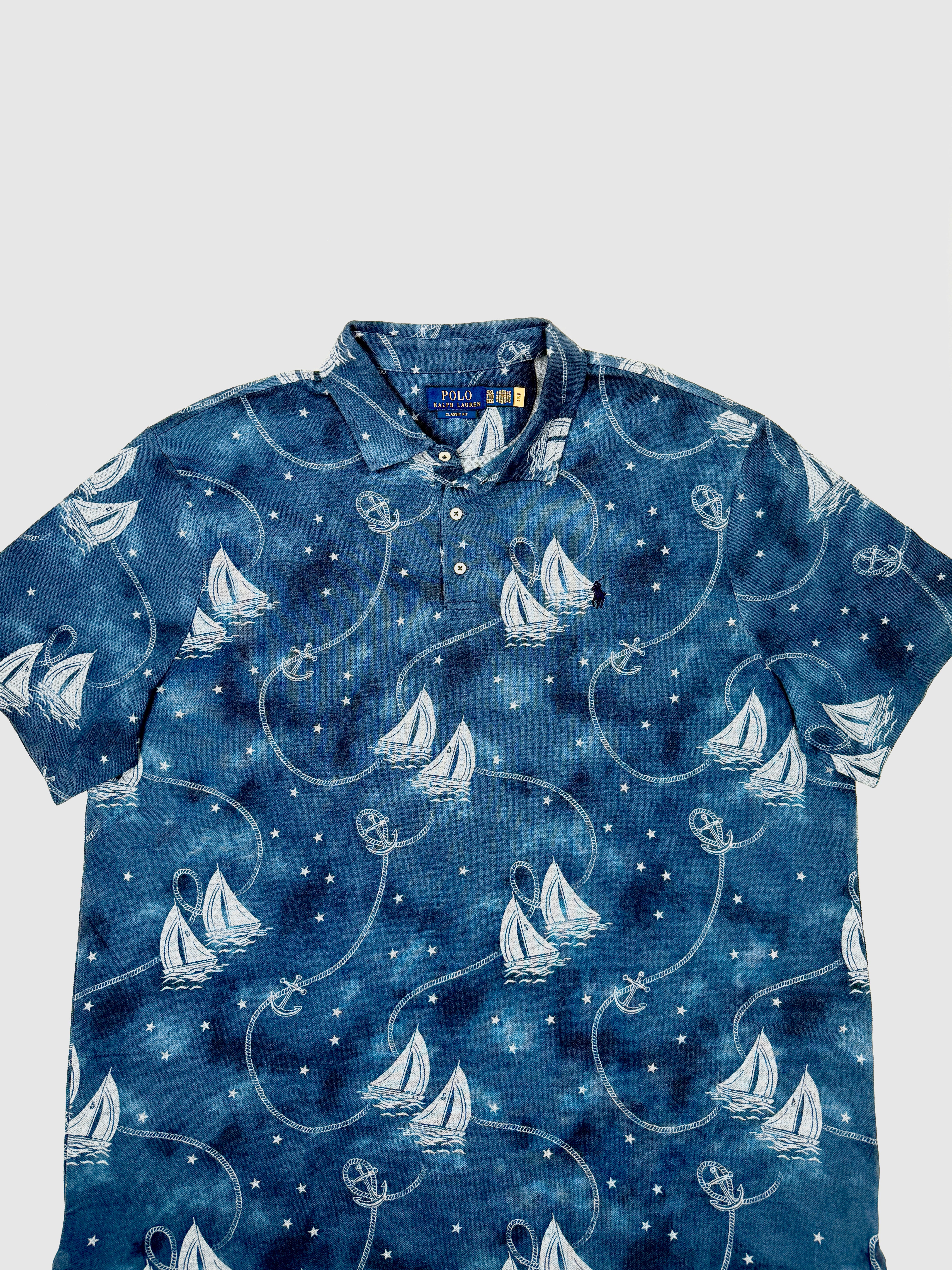 Polo Ralph Lauren Yarn Dyed Mesh Polo Sailing Shirt - Flashy Deals Store