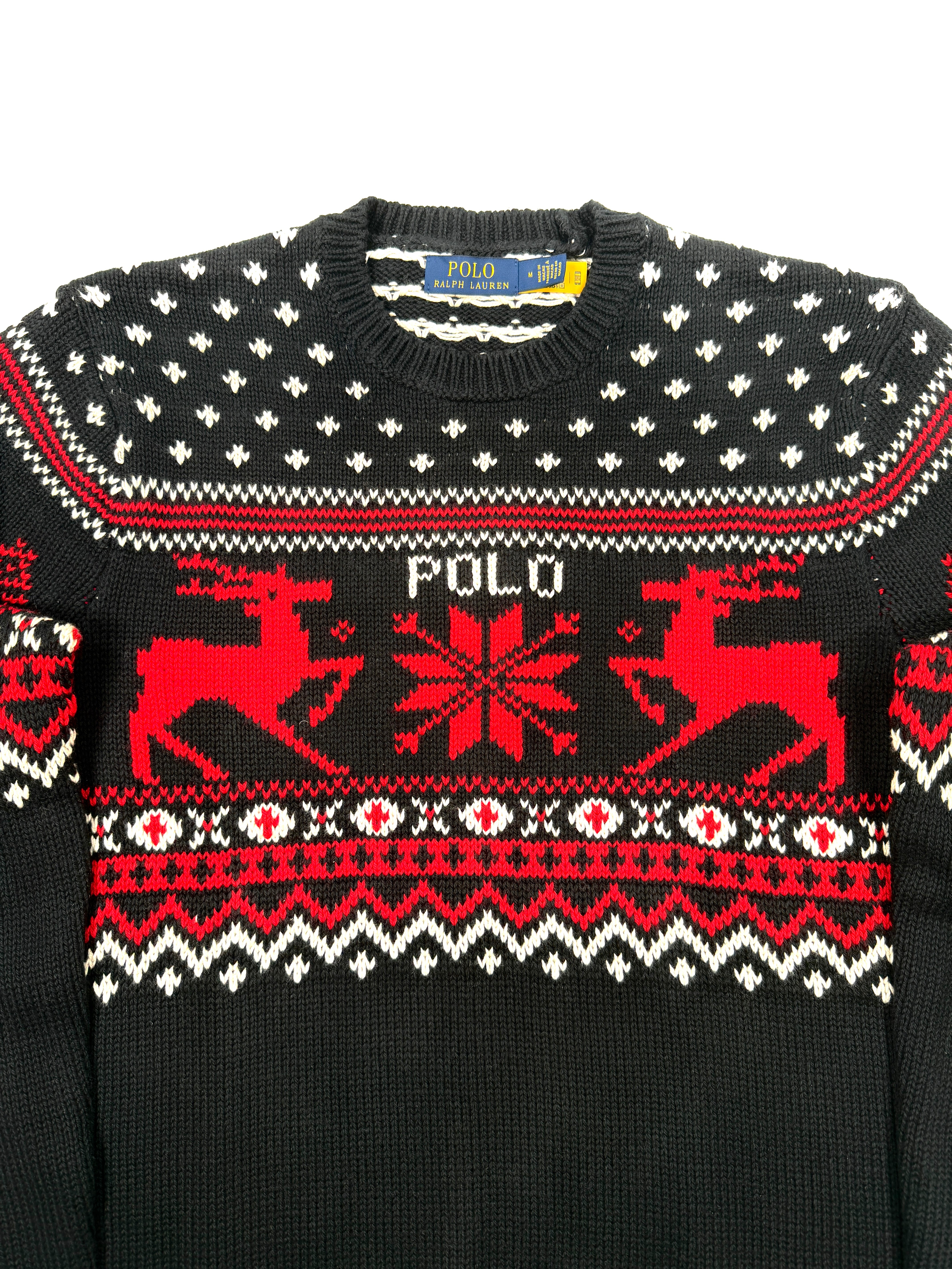 Polo Ralph Lauren Reindeer Cotton-Cashmere Sweater - Flashy Deals Store