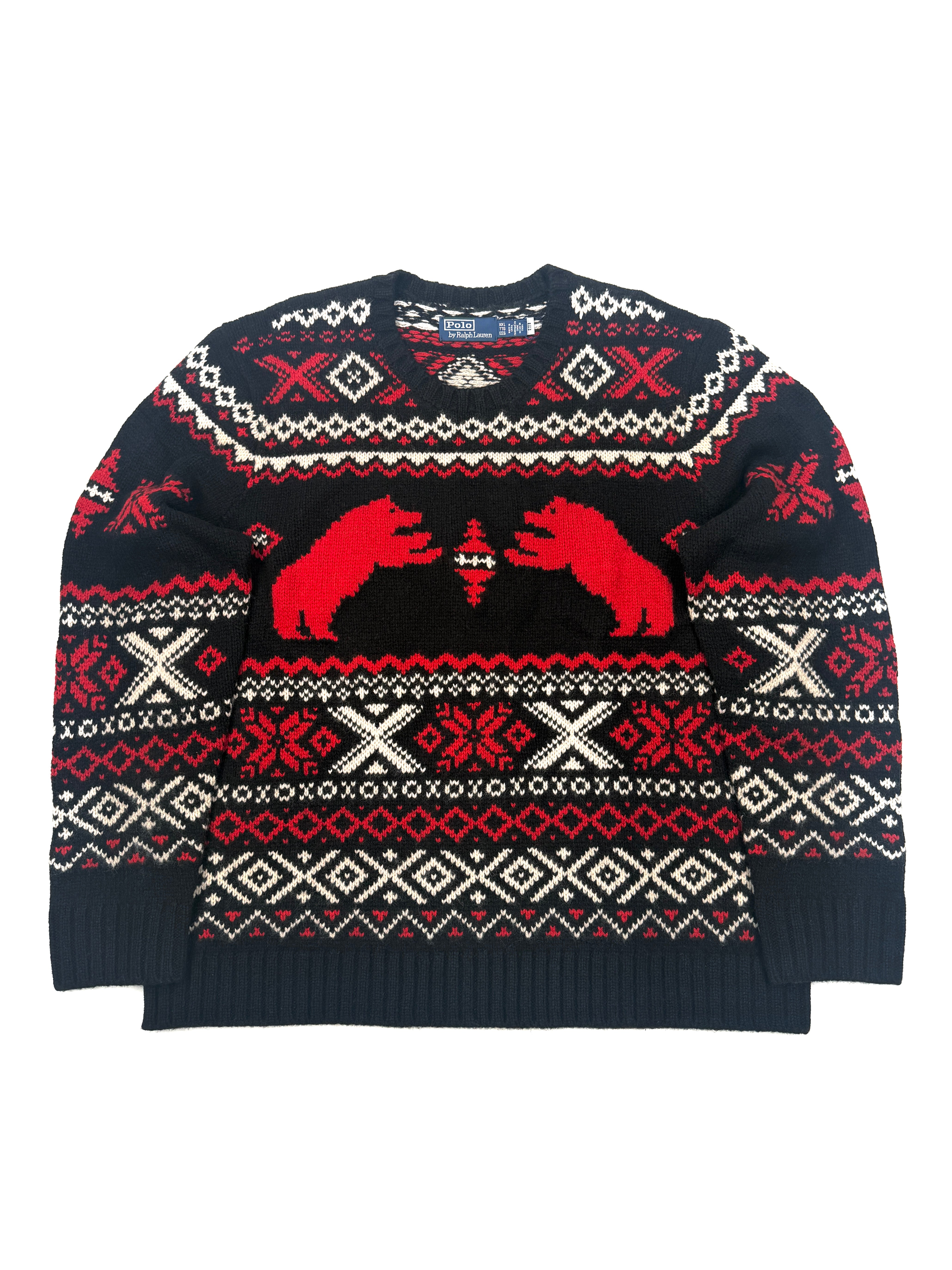 Polo Ralph Lauren Polar Bear Fair Isle Wool Sweater - Flashy Deals Store