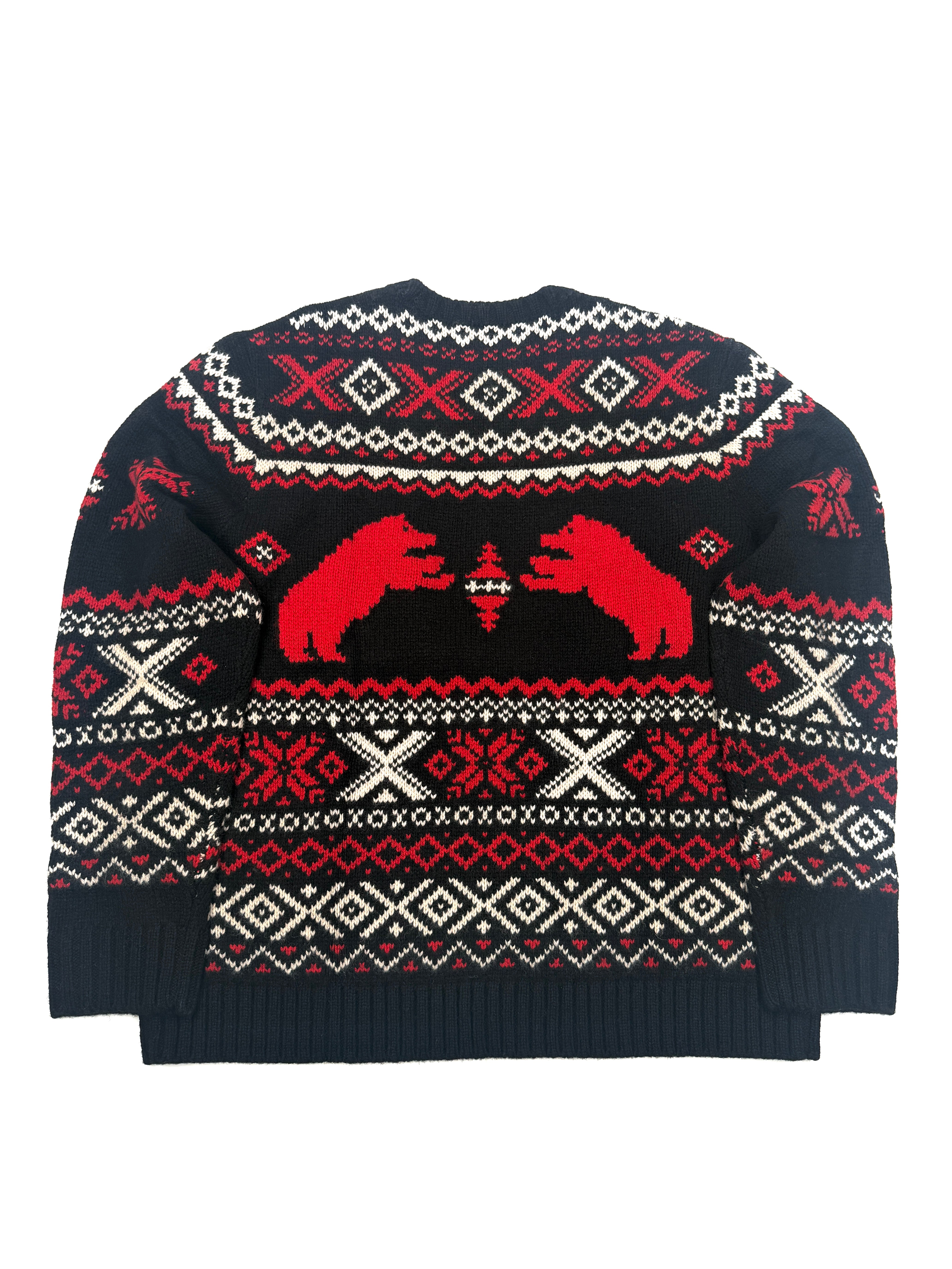 Polo Ralph Lauren Polar Bear Fair Isle Wool Sweater - Flashy Deals Store