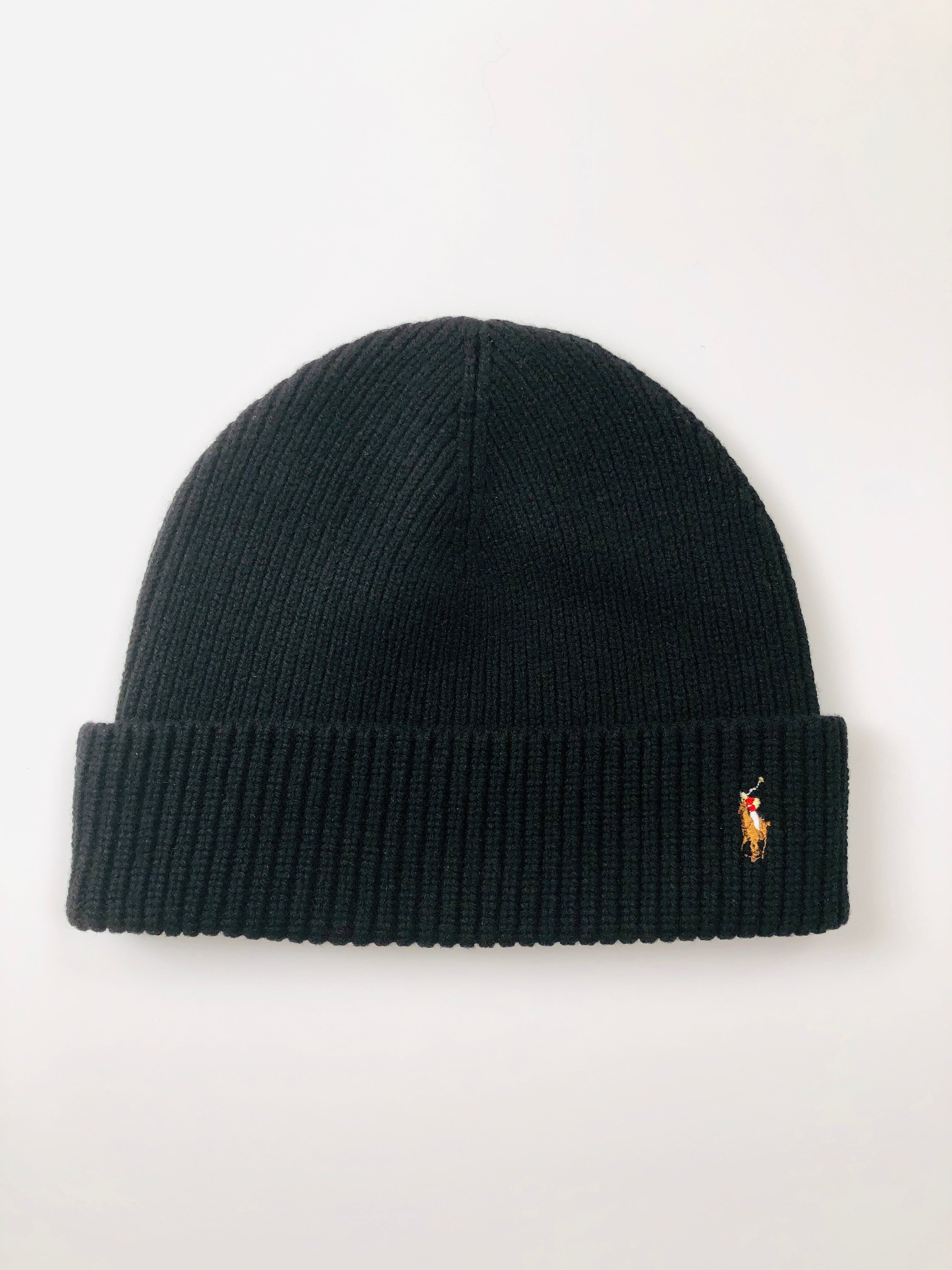 Polo Ralph Lauren Vintage 100% Merino Lambswool Beanie Hat
