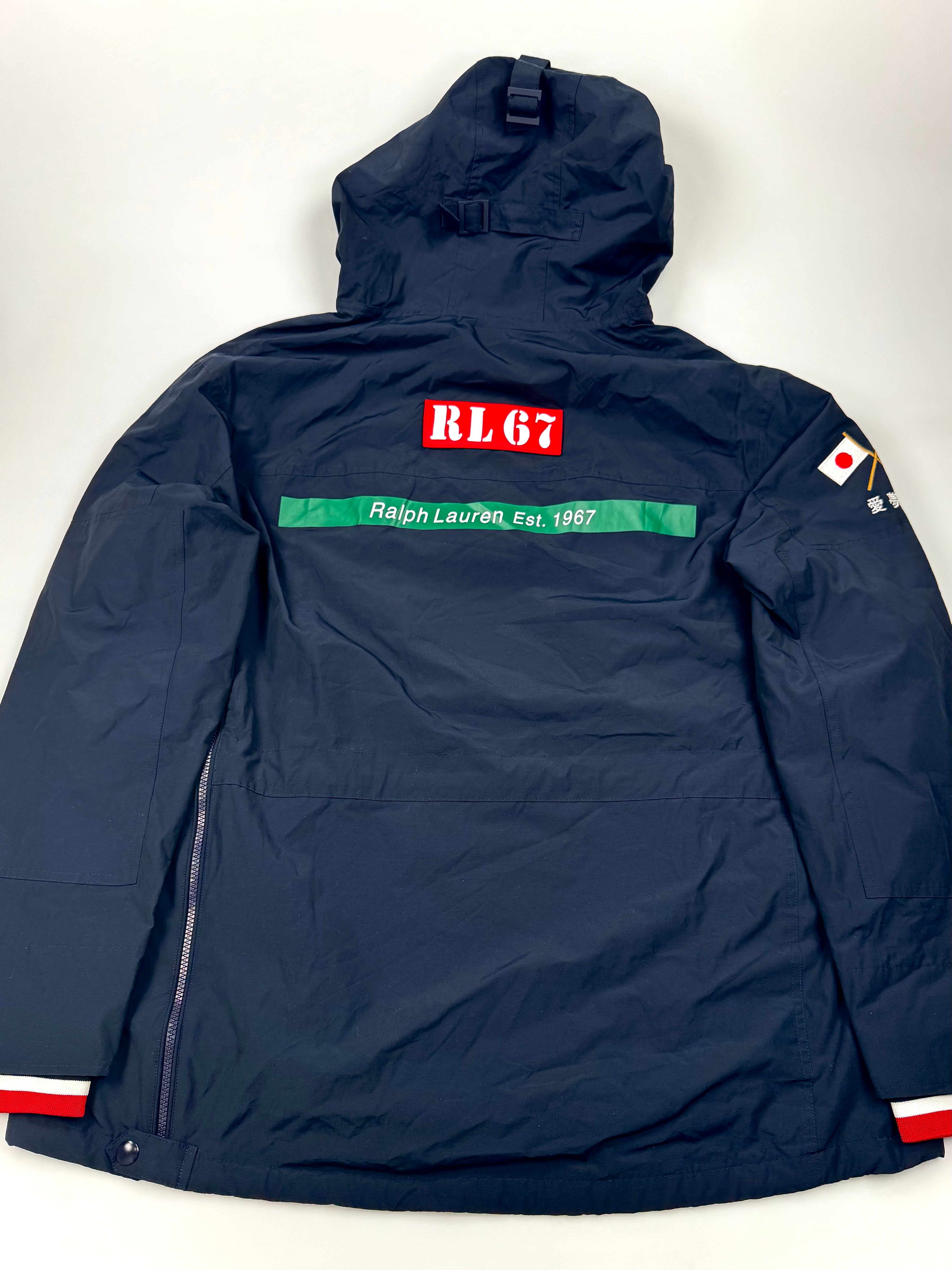 新品POLO RALPH LAUREN stadiam jacket M Ralph Lauren Polo Sport Cycle Print Jacket Size M #stadium