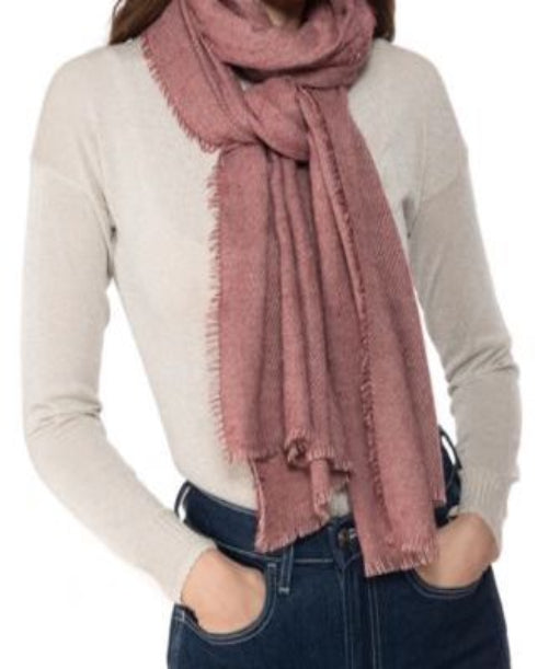 INC INTERNATIONAL CONCEPTS TWO-TONE TEXTURED SHINE WRAP SCARF - Flashy Deals Store