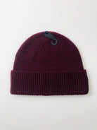 POLO RALPH LAUREN MERINO LAMBSWOOL WINE HEATHER BEANIE HAT - Flashy Deals Store
