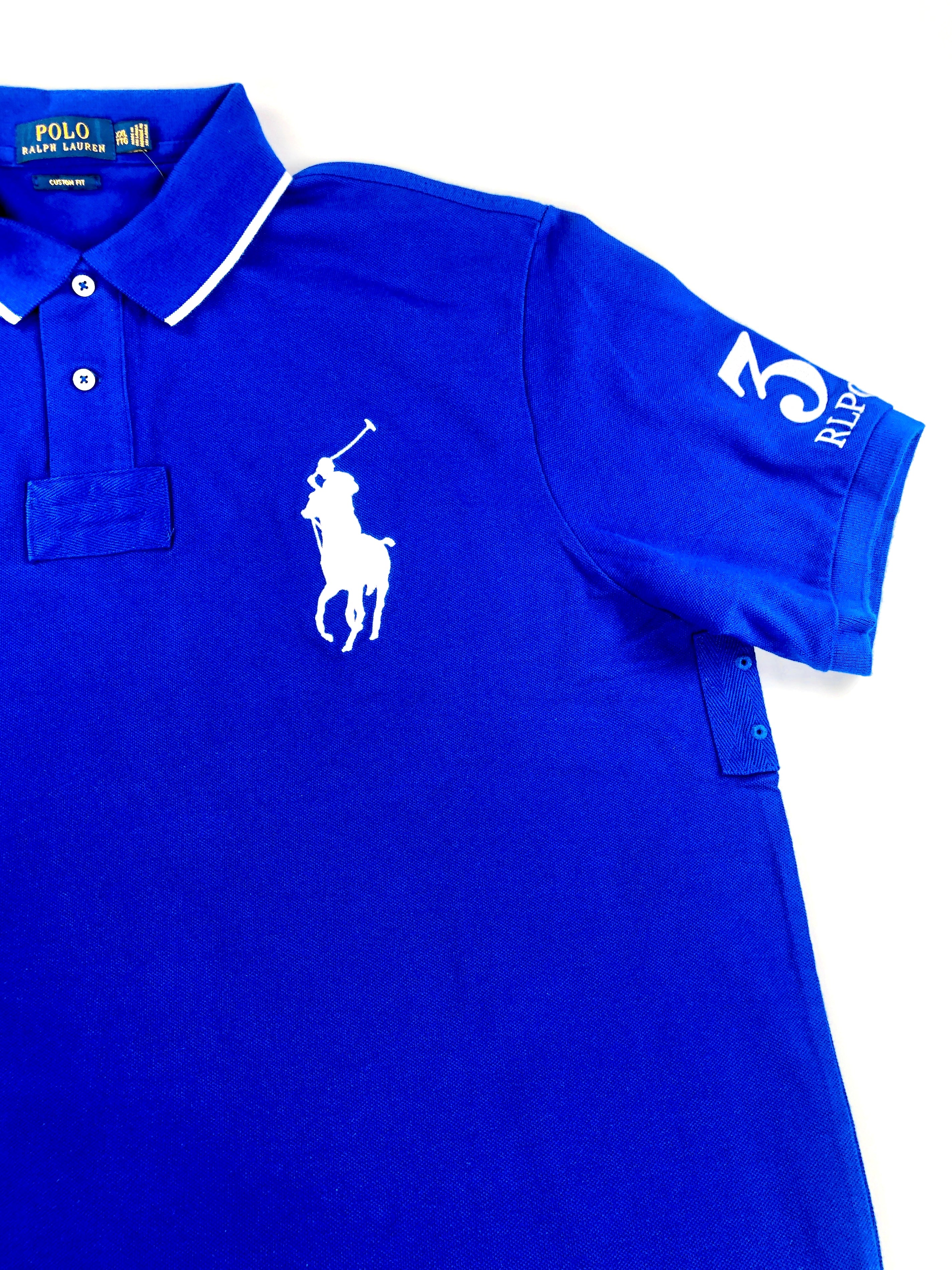 POLO RALPH LAUREN RLPC CUSTOM FIT PRL NAVY RUGBY MESH POLO SHIRT - Flashy Deals Store
