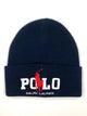 Polo Ralph Lauren Reversible Big Pony Polo Player Logo Beanie Hat - Flashy Deals Store