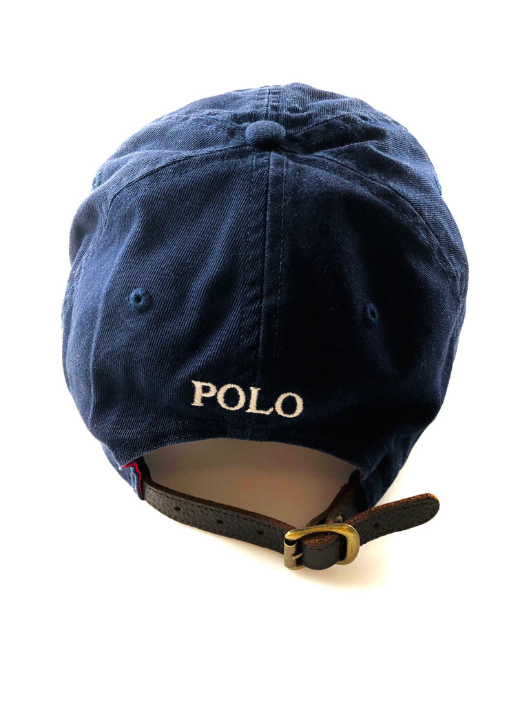 POLO RALPH LAUREN BIG PONY RED BRIM "SQ" 3 MCLASICS2 NAVY HAT - Flashy Deals Store