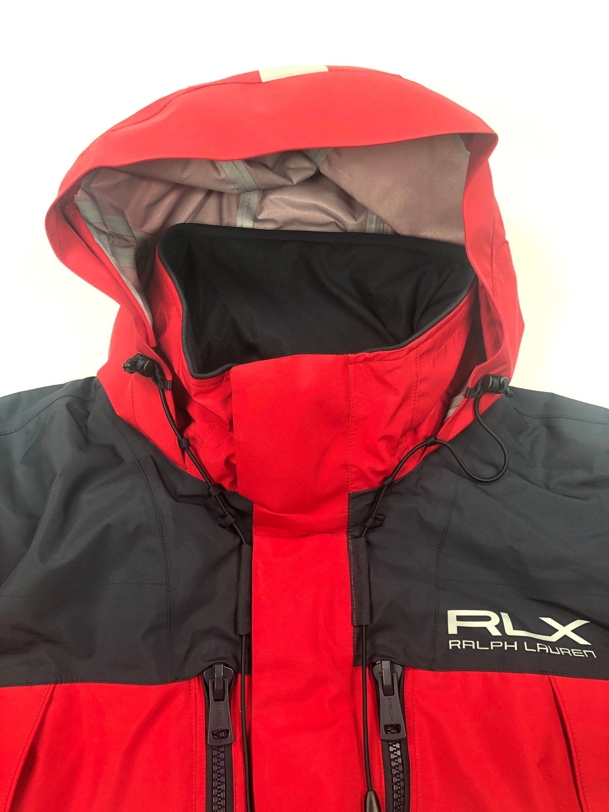 POLO RALPH LAUREN RLX RED NAVY BLUE WATER-REPELLENT HOODED