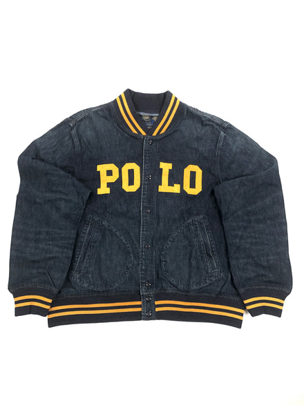 2XL Polo Ralph Lauren Polo Denim Baseball Jacket - Flashy Deals Store