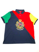 POLO RALPH LAUREN NAUTICAL FLAG CLASSIC FIT STRETCH MESH COLORBLOCKED POLO SHIRT - Flashy Deals Store