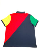 POLO RALPH LAUREN NAUTICAL FLAG CLASSIC FIT STRETCH MESH COLORBLOCKED POLO SHIRT - Flashy Deals Store