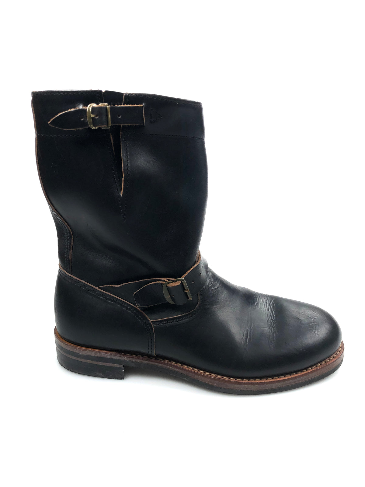 Polo Ralph Lauren Size 13 RRL Black Leather Engineer Boots  display picture 1