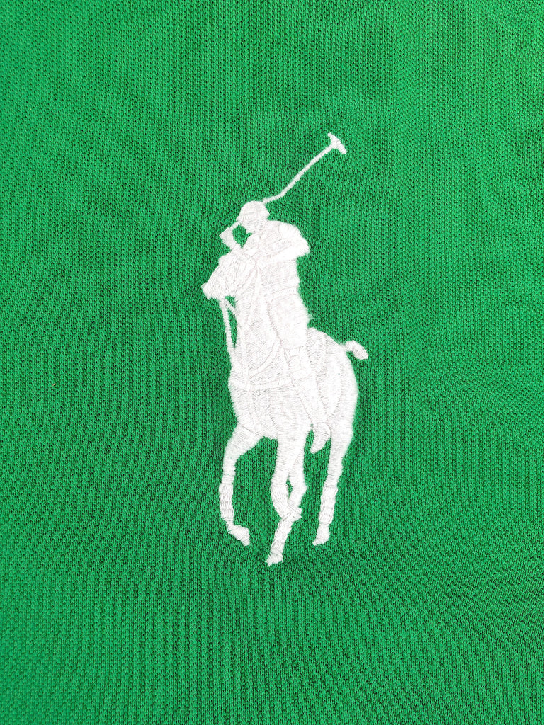 POLO RALPH LAUREN CUSTOM FIT RUGBY GREEN NAUTICAL FLAG MESH POLO SHIRT - Flashy Deals Store