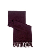 POLO RALPH LAUREN AGED WINE HEATHER NECK WRAP CASHMERE SCARF - Flashy Deals Store