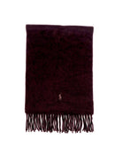 POLO RALPH LAUREN AGED WINE HEATHER NECK WRAP CASHMERE SCARF - Flashy Deals Store