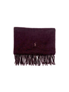 POLO RALPH LAUREN AGED WINE HEATHER NECK WRAP CASHMERE SCARF - Flashy Deals Store