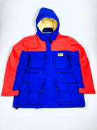 POLO RALPH LAUREN ORANGE BLUE HI TECH ZIPPER POCKET WATERPROOF ANORAK JACKET - Flashy Deals Store