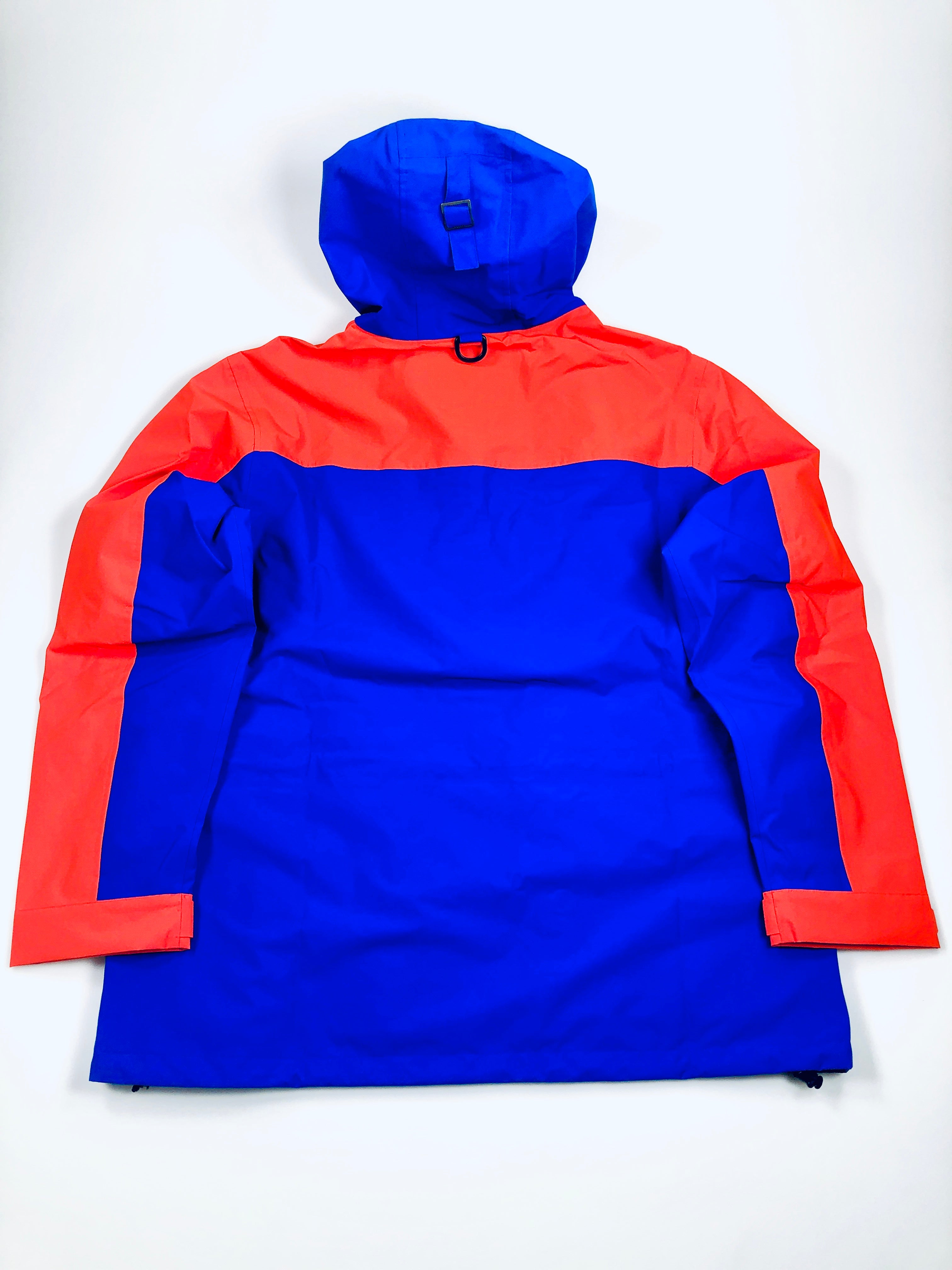 POLO RALPH LAUREN ORANGE BLUE HI TECH ZIPPER POCKET WATERPROOF ANORAK JACKET - Flashy Deals Store