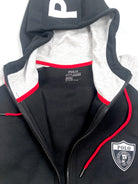 POLO RALPH LAUREN BLACK AND GREY PWING HOODIE POCKET SWEATSHIRT JACKET - Flashy Deals Store