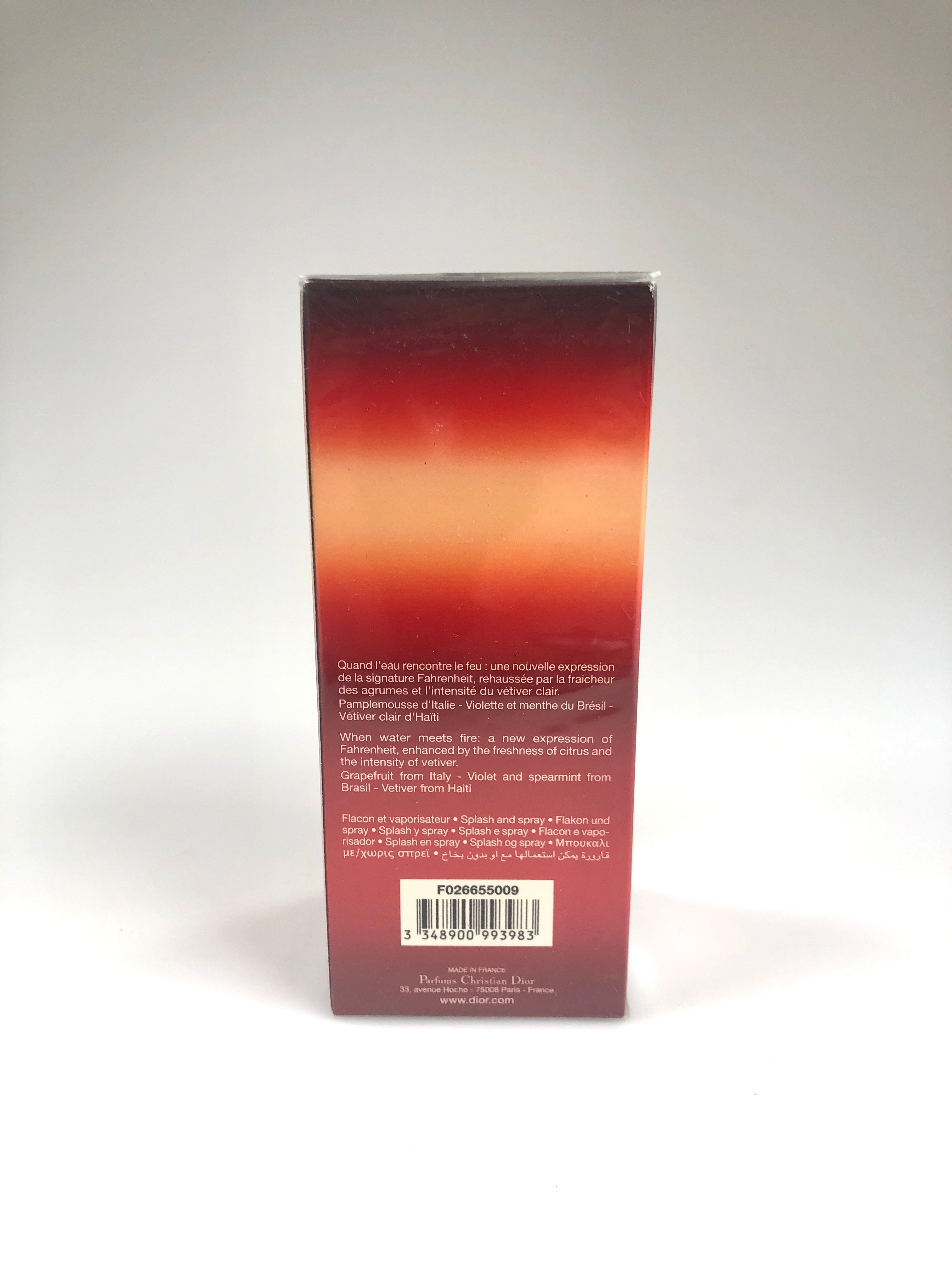 Christian Dior Aqua Fahrenheit EDT February 2012 Formulation 125ml 4.2oz Batch 2P02 - Flashy Deals Store