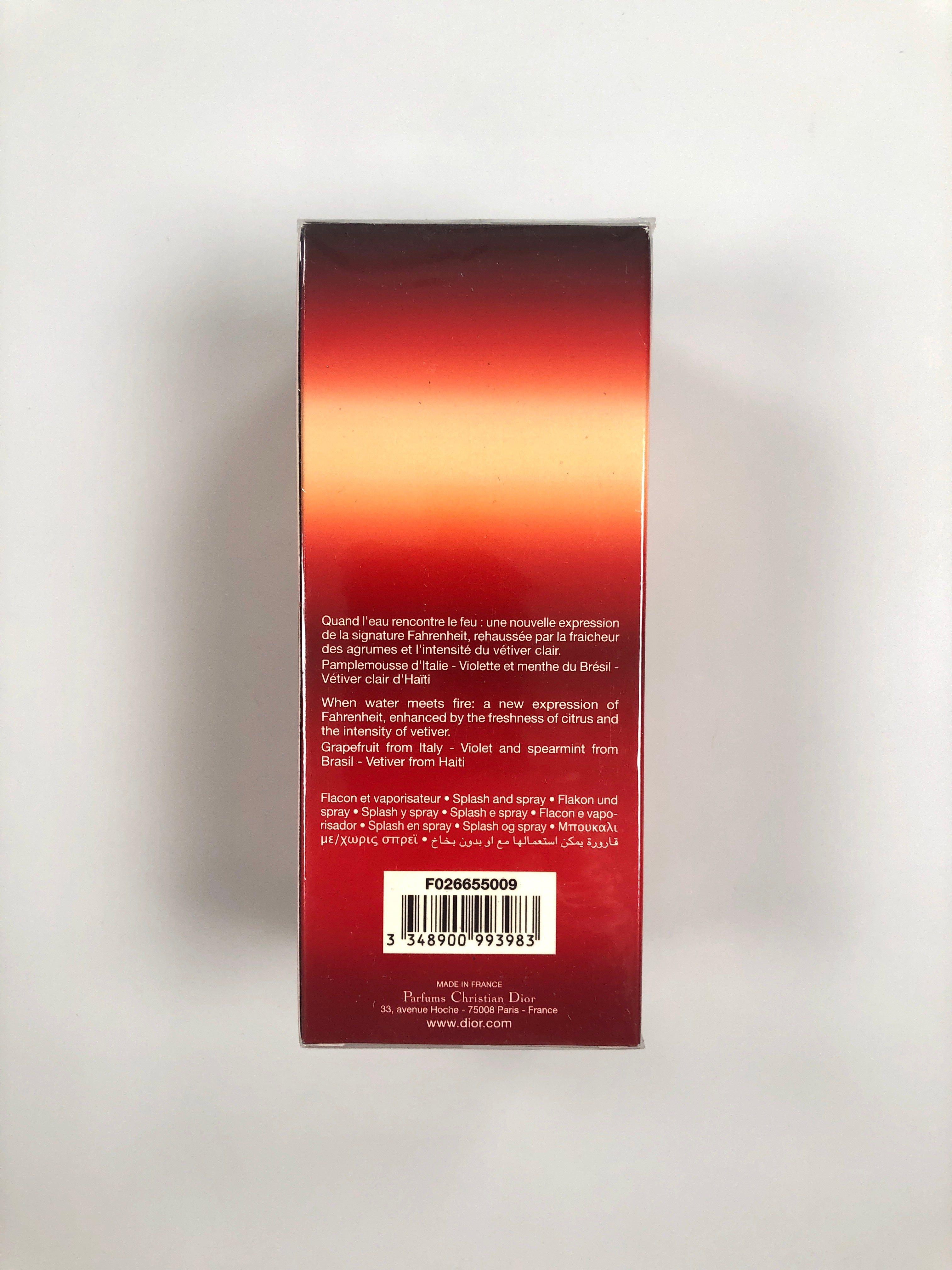 Christian Dior Aqua Fahrenheit EDT February 2012 Formulation 125ml 4.2oz Batch 2P02 - Flashy Deals Store